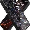 Genuine Forged Carbon Fiber Case for iPhone 16 Pro, Military Grade Drop Protection, Shockproof Phone Cover with Aluminum Alloy Buttons and Camera Frame - Glossy Blue