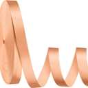 Light Orange Ribbon 1 Inch 50 Yards Satin Ribbon for Gift Wrapping, Flower Bouquet, Wedding, Crafts, Baby Shower, DIY Bows and Outdoor Decor