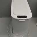 Cesun Automatic Motion Sensor Bathroom Trash Can with Lid, 2.6 Gallon Touchless Trash Bin, Smart Plastic Slim Garbage Can Small White Wastebasket for Toilet, Office, rv, Bedroom, Living Room