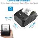NETUM Bluetooth Receipt Printer, 58mm Mini Thermal POS Printer Portable Personal Bill Printer 2 inches for Restaurant Sales Retail Compatible with Android