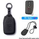 for Lexus Key Fob Cover Premium Suede Full Protection Key Shell Key Case Compatible with Lexus ES is GS NX LS RX RC 300h 350 200t 250 300 F 450h 460 600h Smart Key Fob Remote Key