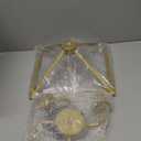 Phaosio Farmhouse Lantern Chandelier 4-Light, Industrial Gold Ceiling Light Fixture with Rustic Open Cage and Adjustable Hanging Height, E12 Base for Kitchen Island, Dining Room, Entryway, Foyer