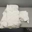 Bare Home Microfiber Duvet Cover Set - Ultra Soft Washed Microfiber - Queen Size - Linen-Like Look - Easy Care - Breathable Fabric - Our Softest Duvet Cover Set (Queen, White) (No Comforter)