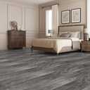 Art3d 36-Pack 54 Sq.ft Peel and Stick Floor Tiles Vinyl Plank Flooring Wood Look, Adhesive and Waterproof Tile Sticker for Bedroom, Living Room, Kitchen, RV in Ebony, 36 x 6 x 0.1 inches