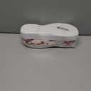 UBFEN Womens Mens Slippers Memory Foam Comfort Fuzzy Plush Lining Slip On House Shoes (9-10 Women/7-8 Men, White Red)