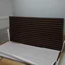 Wood Slat Wall Panel, 48'' x 24'' Wood Panels for Wall, 3D Soundproof Wall Panels, Large Acoustic Panels for Interior Ceiling and Wall Decor Noise Reduction, 2 Pack, Walnut