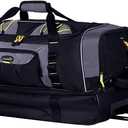 TPRC Sierra Madre II Upright Rolling Duffel Bag, Black/Gray, 30-Inch