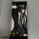 Dickno 4PCS Car Grille Lights, Bright Amber LED Grill Lights with Wiring Harness, Waterproof Front Grill Trim Lamps, Vehicle Exterior Grille Lamps Compatible with F150 F250 F350 (Black+Yellow)