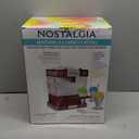 Nostalgia Snow Cone Shaved Ice Machine - Retro Table-Top Slushie Machine Makes 20 Icy Treats - Includes 2 Reusable Plastic Cups & Ice Scoop - Retro Red