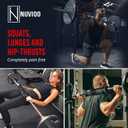 Barbell Pad Squat Pad for Lunges and Squats - Hip Thrust Pad for Standard and Olympic Bars - Provides Cushion to Neck and Shoulders While Training (Black)