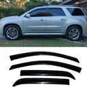 94632 Sunproof Waterproof Side Window Visor Wind Vent Deflector, 4pcs Dark Smoke Proective Nice Rain Guards Set fit for 2007-2016 GMC Acadia &2007-2010 Saturn Outlook