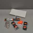 3 Pack Razor Blade Scraper Set, Includes 30 Plastic & 30 Metal Blades, Multi-Purpose Tool for Glass, Cooktop, Sticker Removal, Paint & Gum Cleaning (Orange)