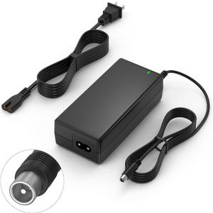 SGS Certified 42V 2A Electric Scooter Charger (Round RCA Connector Charger) Compatible with Segway Ninebot Scooter, Lime, Lime-S, Spin, Skip, ES1 ES2 ES4 Electric Scooter for 36V Li-ion 10S Battery