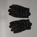 sibewora Motorcycle Gloves for Men Motocycle Gloves Touchscreen Full Finger Leather Gloves Riding Driving Biker Glove Black (XXL)
