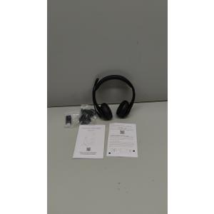 Spark 06  Wireless Headset with Mic for Work with AI Noise Cancelling Mic for Clear Calls, Bluetooth V5.3 Headphones with Microphone to USB A/C Dongle & Mic Mute for Computer Laptop PC iPhone (Black)