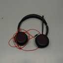 JIAMQISHI USB Headset with Microphone for PC, On-Ear Computer Laptop Headphones with Noise Cancelling Microphone in-line Control for Home Office Online Class Skype Zoom (USB+3.5mm, Black)