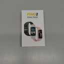 FITVII FINO 2 Slim Fitness Tracker, Smart Watch with Blood Oxygen, Sleep Monitor, 24/7 Heart Rate & Blood Pressure, IP68 Waterproof Health Activity Trackers with Calories Step Counter for Women Men (Black)