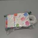 Fulmoon 36 Pcs Happy Birthday Gift Bag Bulk Happy Birthday Goodie Bags with Handle Colorful Paper Party Favor Supplies for Guests Small Return Gifts Treat Candy Wrapping Hold