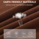 BAMBOO COOL Women's Skin-Tight Soft T-Shirts Short Sleeve Slim Fit Tops for Women Cute Basic Tees (Brown, XL)