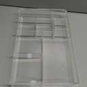 8-Section Clear Drawer Organizer, Large Acrylic Drawer Divider Tray for Desk,Bathroom,Office Makeup,Junk, Plastic Drawers Organizer 13.7" x 8.7" x 2" (8-Section)