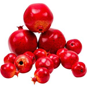 Meiwlong15Pcs Artificial Pomegranates Fake Fruits Foam Plastic Pomegranates Decorations Faux Simulation Pomegranates Decor Home House Kitchen Party Wedding Decoration
