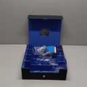 3200+ Trading Card Storage Box with Commander Display, 4-Row TCG Card Box with Portable Handle, Compatible for TCG/MTG/Magic Cards, 30 Colorful Divider, 8 Supporters, US Design Patent (Black&Blue)