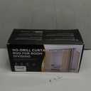 Room Divider Curtain Rod Tension Rod No Drilling, Adjustable Height, Quick Setup for Rental, Dorm, Bedroom, Office (White - W72-200  H43-120 in)