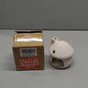 Ceramic Mushroom Aquarium Decor, Betta Fish Cave Hideout for Shrimp, Cichlid, Golfish & Small Frog to Rest Breed, Fish Tank Decoration for Freshwater & Saltwater - White Aquarium Ornament