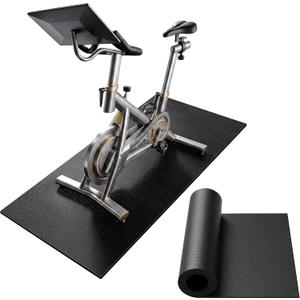 Exercise Bike Mat 70" x 30", 0.2"/0.25" Thick, Compatible with Peloton Bike, 70"x30"x0.25"