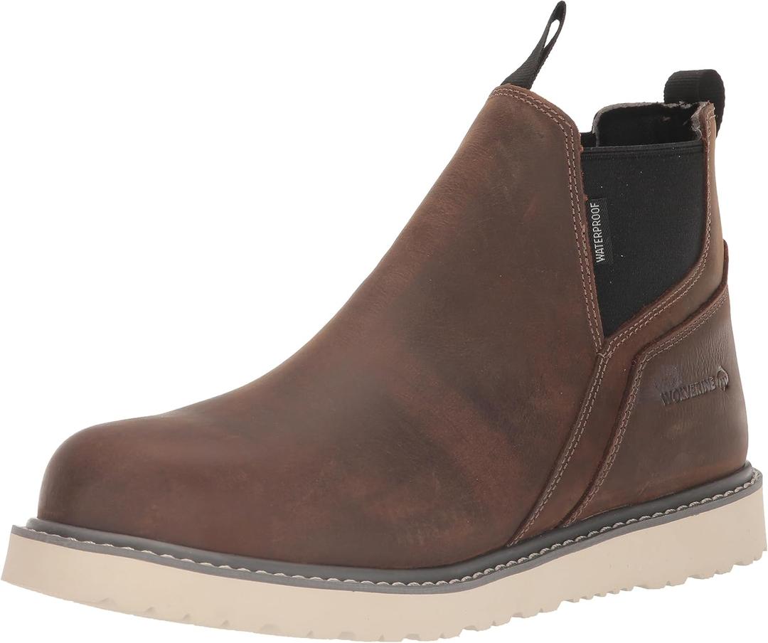 Wolverine Trade Wedge Waterproof Steel Toe Romeo, 7.5 M