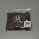 SUUKSESS Women Fitted Basic Tee Cotton Ribbed Crew Neck Summer Short Sleeve Y2K Crop Top (Brown, XS)