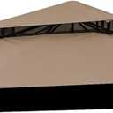 Replacement Gazebo Cover Compatible with ABC 9X9,The Top Compatible with Master 9X9 Steel Frame Gazebo,(Beige)