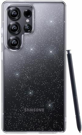 CASEKOO Genuine Official for Samsung Galaxy S25 Ultra Case [16FT Military Drop Protection] [Anti Stain Tech] Slim Transparent Shockproof Protective S25 Ultra Case 6.9'', Glitter Clear