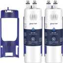 GLACIER FRESH EDR1RXD1 Refrigerator Water Filter Compatible with W10295370A, EDR1RXD1, WHR1RXD1, KAD1RXD1, Filter 1, W10295370, P4RFWB, P8RFWB2L, 46-9930, 46-9081 Refrigerator Water Filter 2 Pack