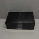 MOFEEDOUKA Thigh High Boots for Women Flat Over The Knee Round Toe Booties, Size 45, Black