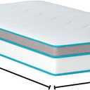Linenspa 10 Inch Hybrid Mattress, Medium, Bed in a Box, Twin Size