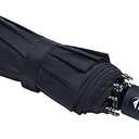 Travel Essentials Umbrella Windproof Compact Collapsible Light, Automatic, Strong and Portable, Wind Resistant Folding Small Umbrella for Rain