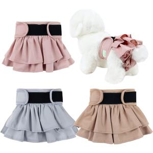 wegreeco Dog Diapers Female (3 Pack), Highly Absorbent Puppy Doggie Dog Diapers for Female Dogs Period, Washable Doggy in Heat (Medium)