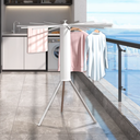 Aluminum Rod Summer Clothes, Small Fashionable Clothes Drying Rack, laundry and drying space, White (50x50x121cm)