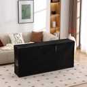 Folding Mattress Storage Bag, Carry Case for Trifold Memory Foam Mattress, Convenient Moving and Travel Storage (Fits4Queen Mattress, Black)