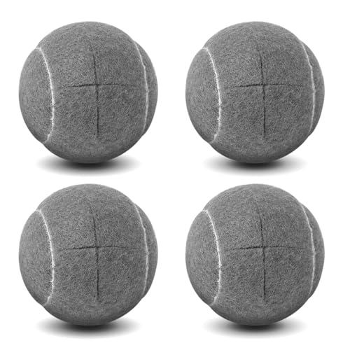 ANCKNE Walker Tennis Balls Precut Tennis Balls for Walkers 2PCS Universal Precut Glide Balls, Heavy Duty Long Lasting Felt Pad Glide Coverings for Furniture Legs and Floor Protection (Grey)