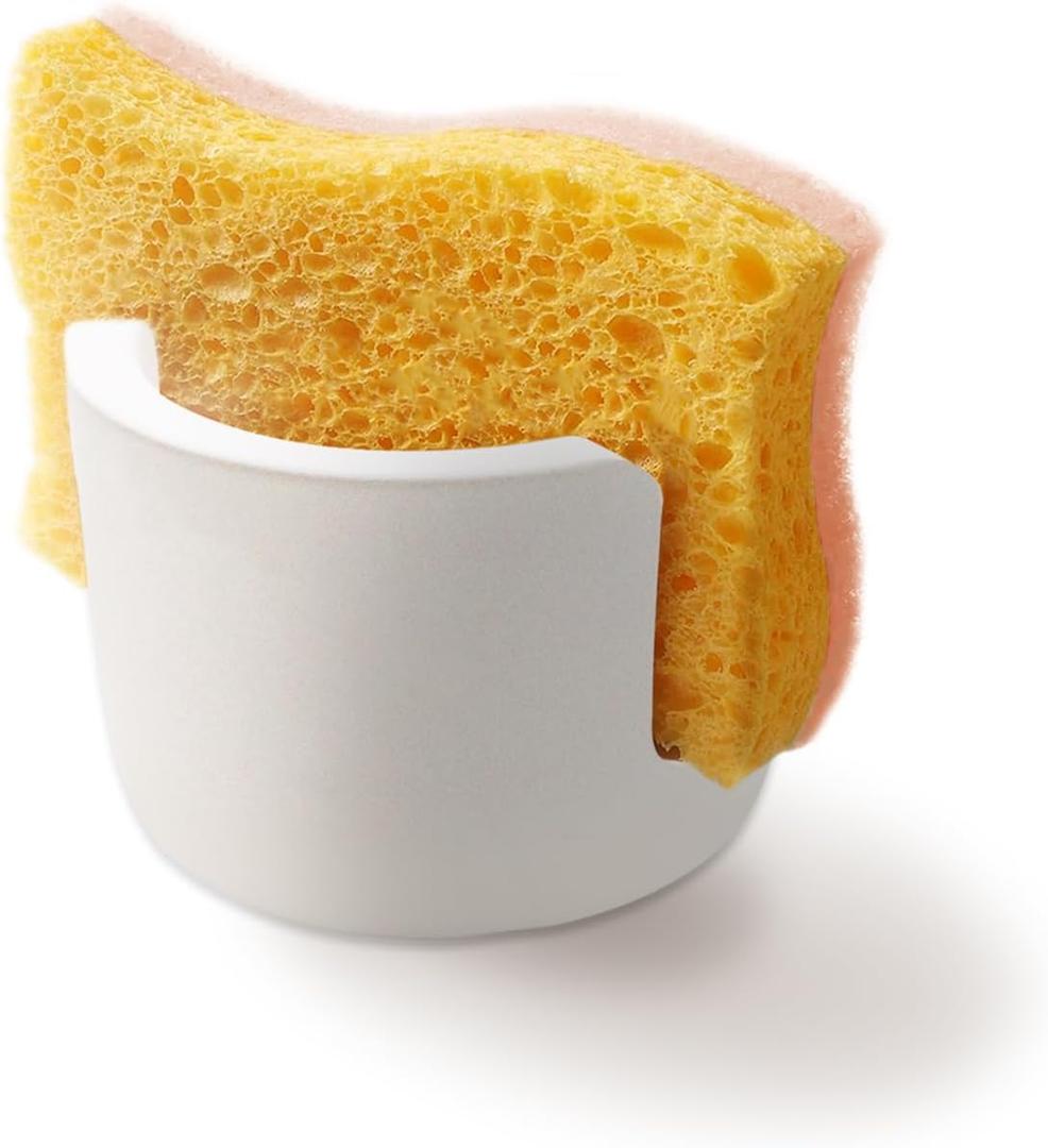 2 x Diatomite Sponge Holder for Kitchen Sink - Kitchen Sink Sponge Holder That Absorbs Moisture Quickly, Diatomite Stone Sink Tray, Absorbent Sink Stone Drying Sponge Rack (Beige)