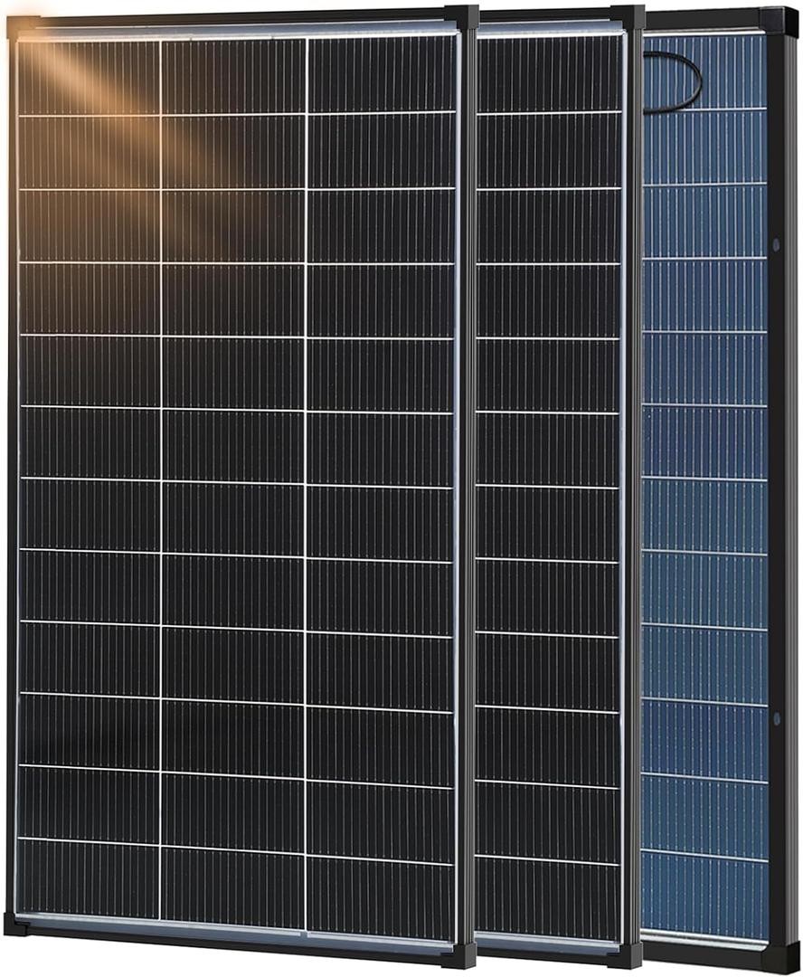 400 Watt Solar Panel, 12V 2PCS 200 Watt Solar Panels, 25.6% High-Efficiency