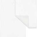 LINLA Bathroom Rugs Sets 2 Piece, Absorbent Soft Chenille Bath Mat, Non-Slip,Quick Dry, Washable, Carpet Mats for Floor, Tub and Shower,32" x 20"/24" x 17", White