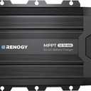 Renogy DC to DC Charger with MPPT 12V 40A Solar Input - 670W Dual Charging Car Battery Chargers for RV Marine Camping Compatible with LiFePO4 Gel Flooded and Sealed Lead Acid Batteries