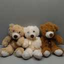 MorisMos 3 Packs Teddy Bears Bulk Stuffed Animals, Cute Small Teddy Bear Plush Toys, Little Stuffed Bear for Kids on Centerpiece Baby Shower, 14 Inches (3 Pcs Elegant)