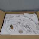 LEDIARY 20 Inch Low Profile Ceiling Fans with Lights and Remote, Dimmable Modern Fan Light(3000K-6000K), 6 Speed, Reversible, APP & Remote Control, Flush Mount Ceiling Fan for Bedroom, White