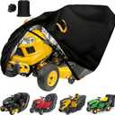 Riding Lawn Mower Covers Waterproof Outdoor,Durable 600D Polyester Fabric,Fits up to 54" Decks with Bagger Attachment,Lawnmower Tractor Storage Cover,Anti-UV,Tear-resistant,99"Lx45"Wx47"H
