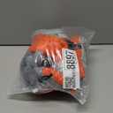 SUNFURA Full Body Dog Coat - Warm Fleece Jacket for Medium Dogs, Turtleneck Winter Coats with Harness, Reflective Dog Snowsuit Windproof Puffer Jackets with Legs for Boston Terrier, Orange M