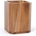Kitchen Utensils Holder for Countertop: Wooden Utensil Crocks - Cooking Spoons Organizer
